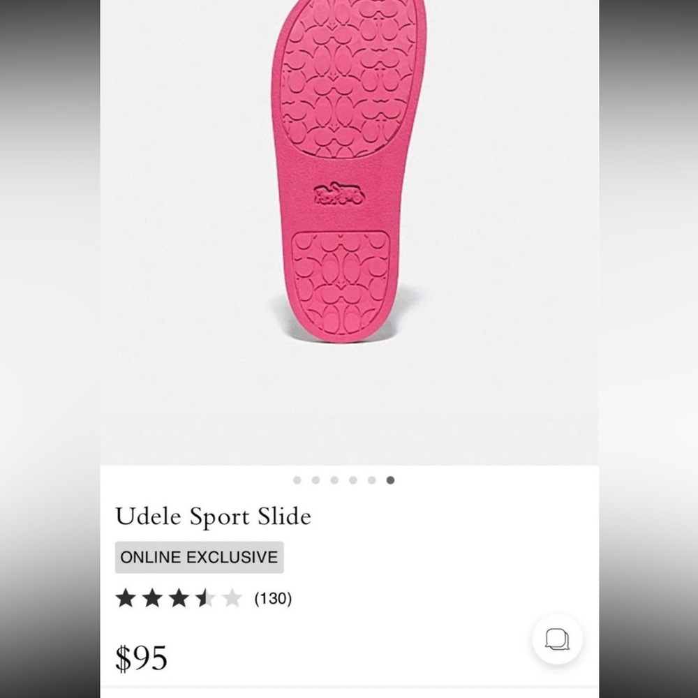 NWT COACH UDELE sport slide, SOLD OUT - Picture 6 of 7